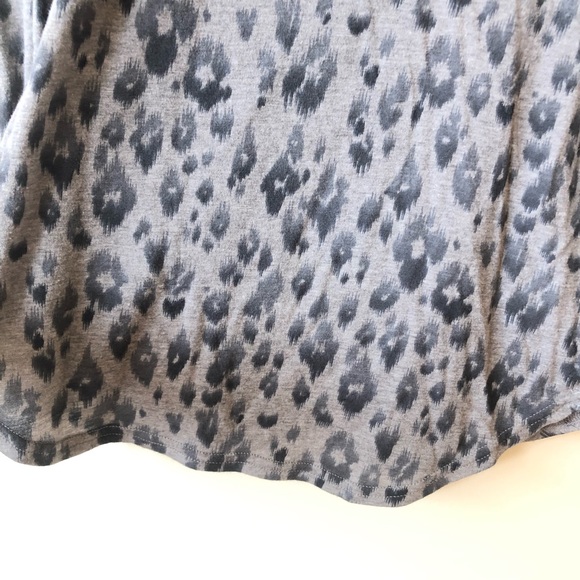 Rebecca Taylor Leopard Print Long Sleeve Tee - Picture 8 of 8